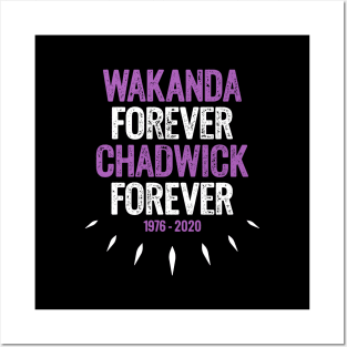 Black Panther - Wakanda Forever Chadwick Forever Posters and Art
